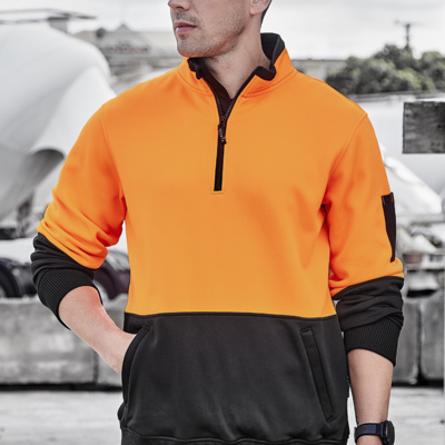 ZT476 Unisex Hi Vis 1/2 Zip Pullover Thumbnail